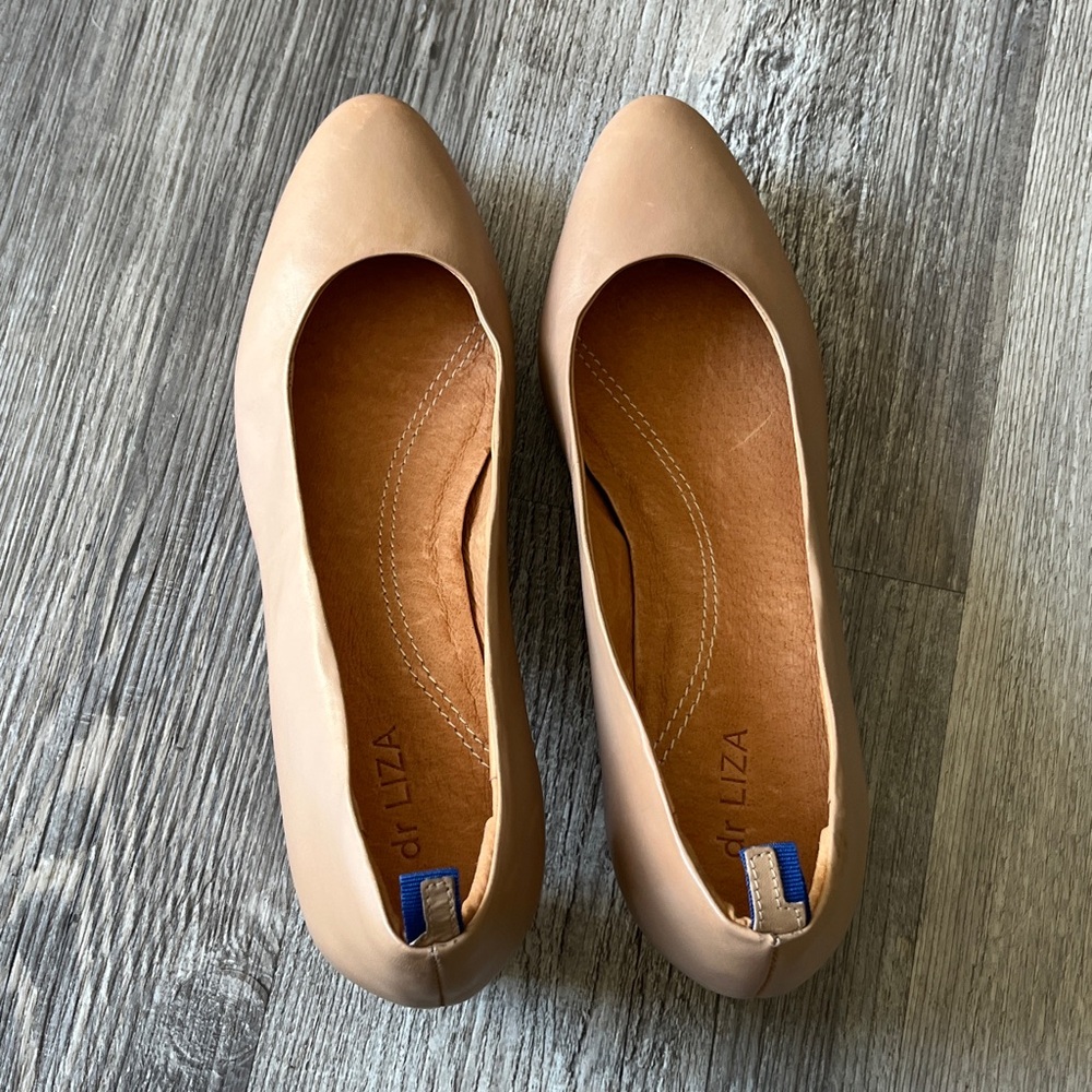 Dr LIZA leather heels tan color - Picture 2 of 9